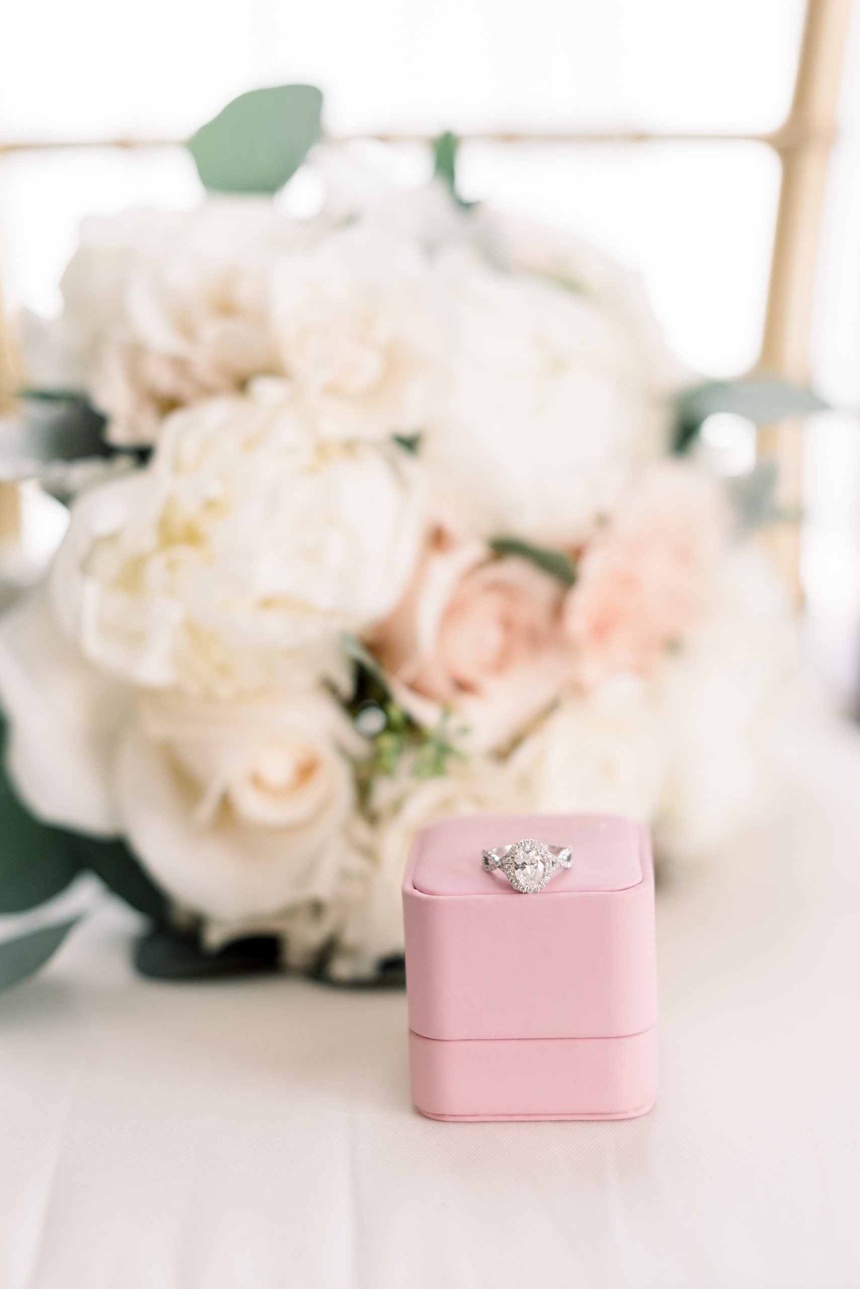 Bouquet of flowers and ring at Orange County Proposal Locations