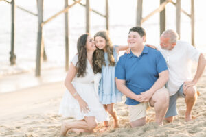 Family Photos taken at a beach in Orange County, California